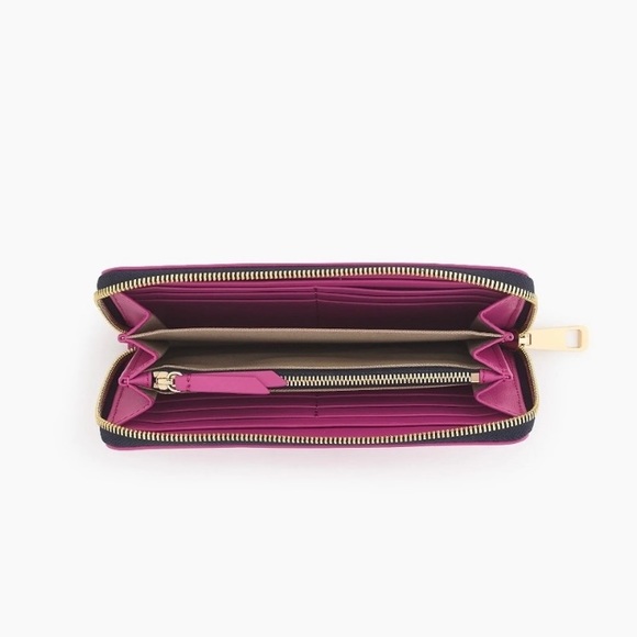 J. Crew Harper Continental Italian Leather Wallet - Picture 2 of 2